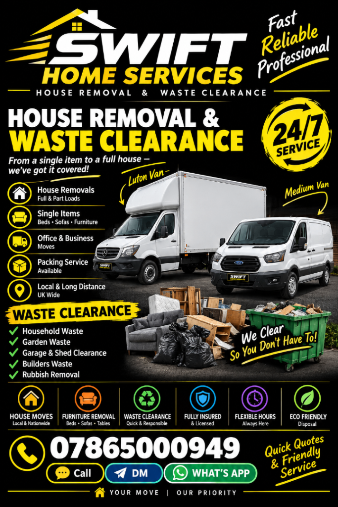 Man and Van / Removals - Reliable, Professional and Affordable - Call Now!