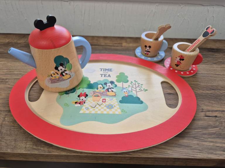 Wooden Mickey and Minnie Kitchen Set plus Disney Wooden Accessories