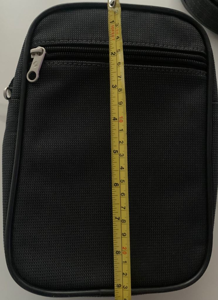 Samsonite dark grey cross body bag with straps