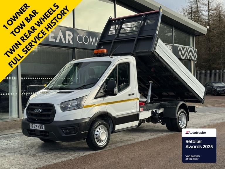 2022 Ford Transit TDCI 130ps 350 Single Cab Tipper RWD L2 Euro 6 with Tow Bar, Twin Rear Whee Tip...