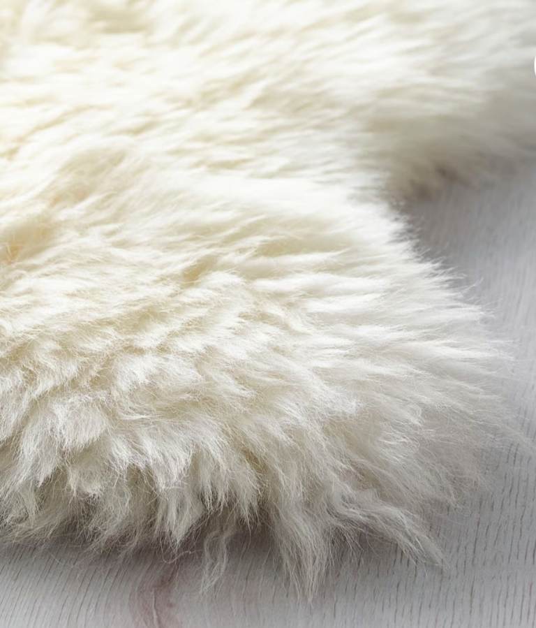 Sheepskin rug
