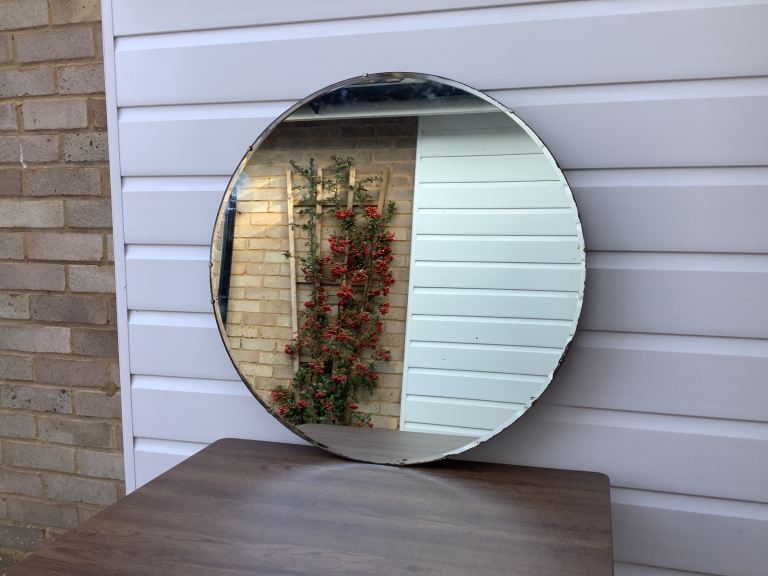 Large circular  mirror