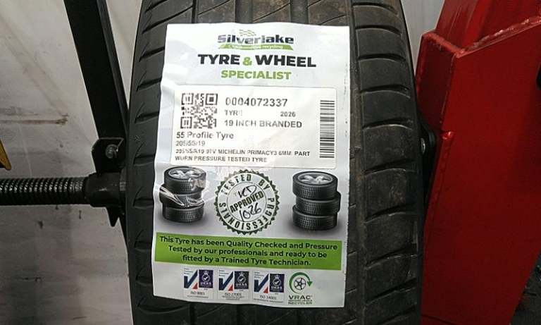 205/55/R19 97v Michelin Primacy3 6mm Part Worn Pressure Tested Tyre