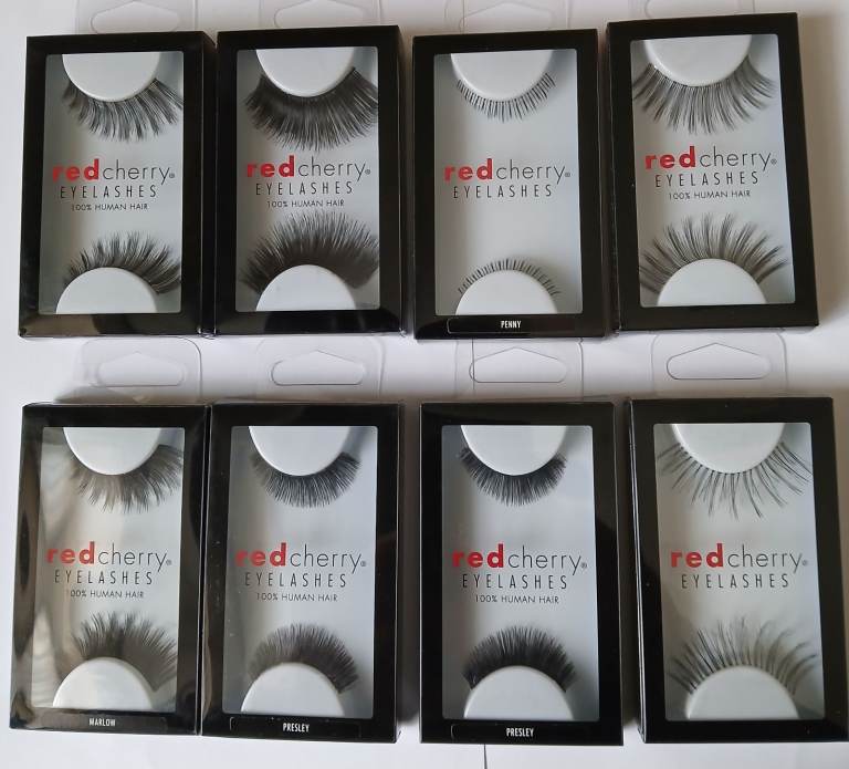 Great selection of 8 pairs of false eyelashes