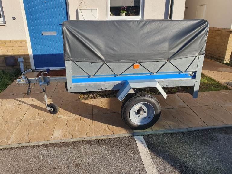 Erde SY150 trailer with high frame and cover 