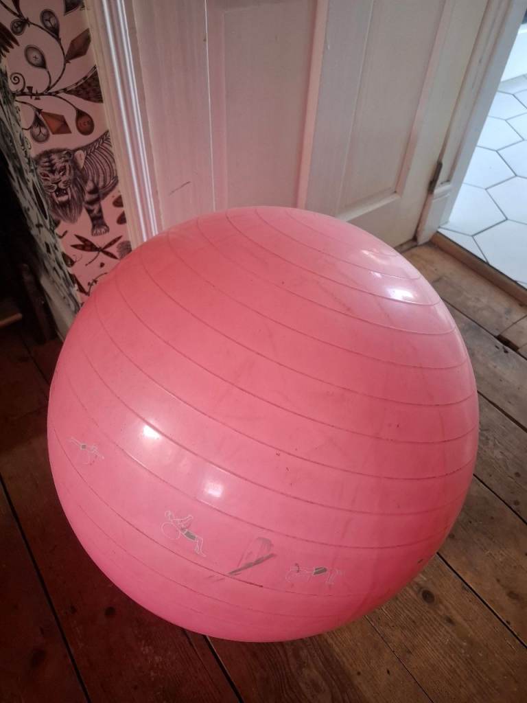 Pink Exercise Swiss Ball – Fair Condition