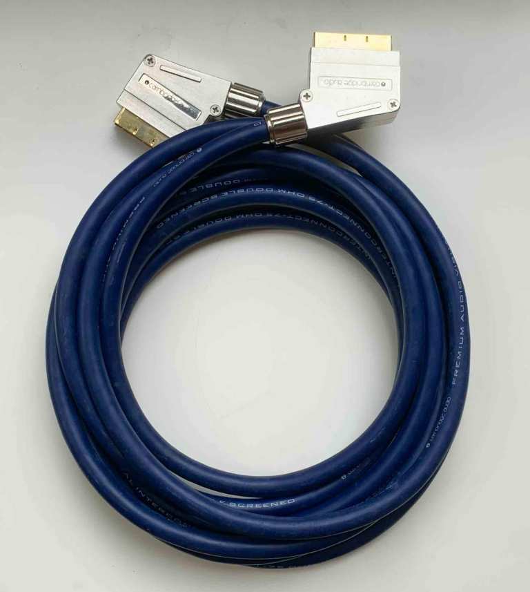 SCART cable 4.8m screened, gold plated connectors