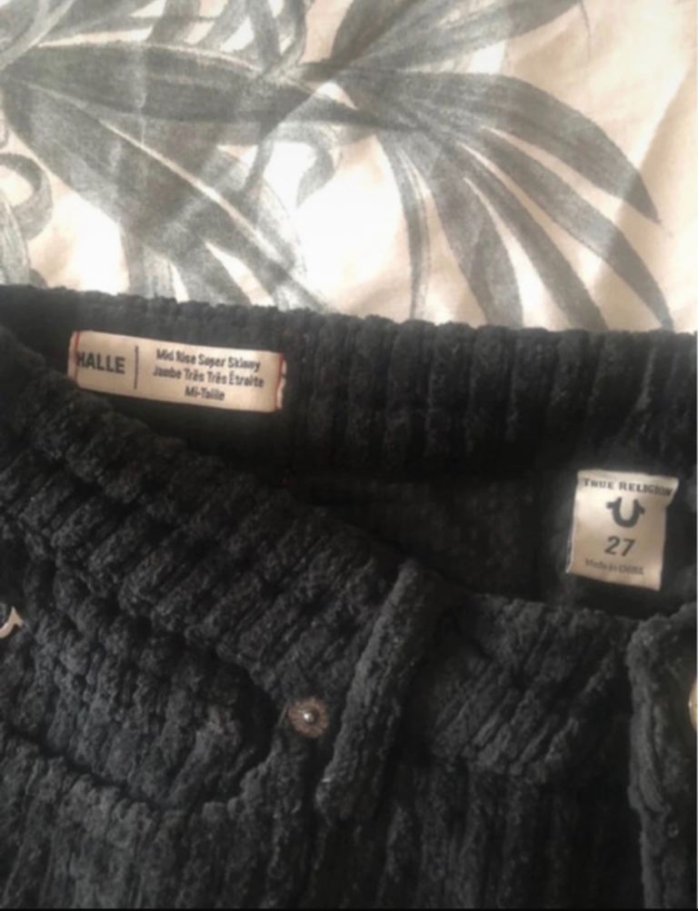 True religion corduroy skinny trousers 