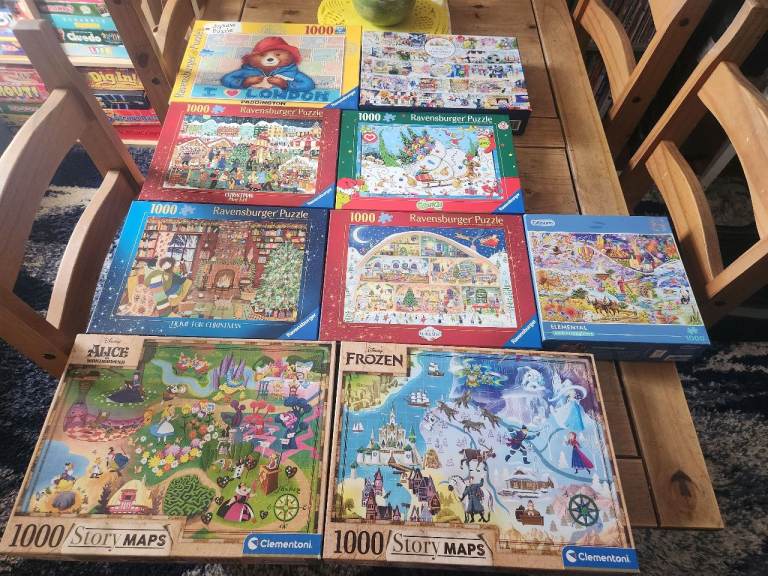 9 1000 piece jigsaw puzzles 