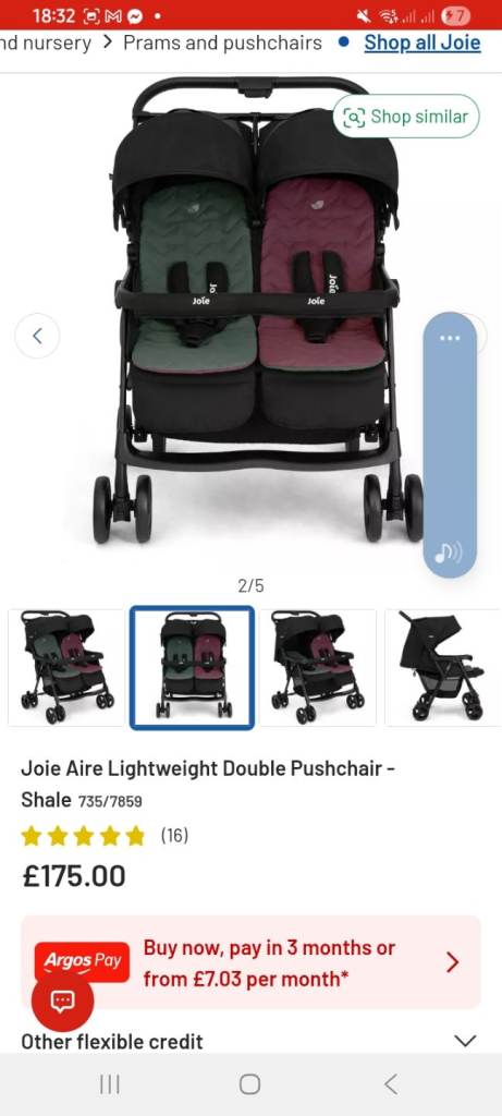 Double pram