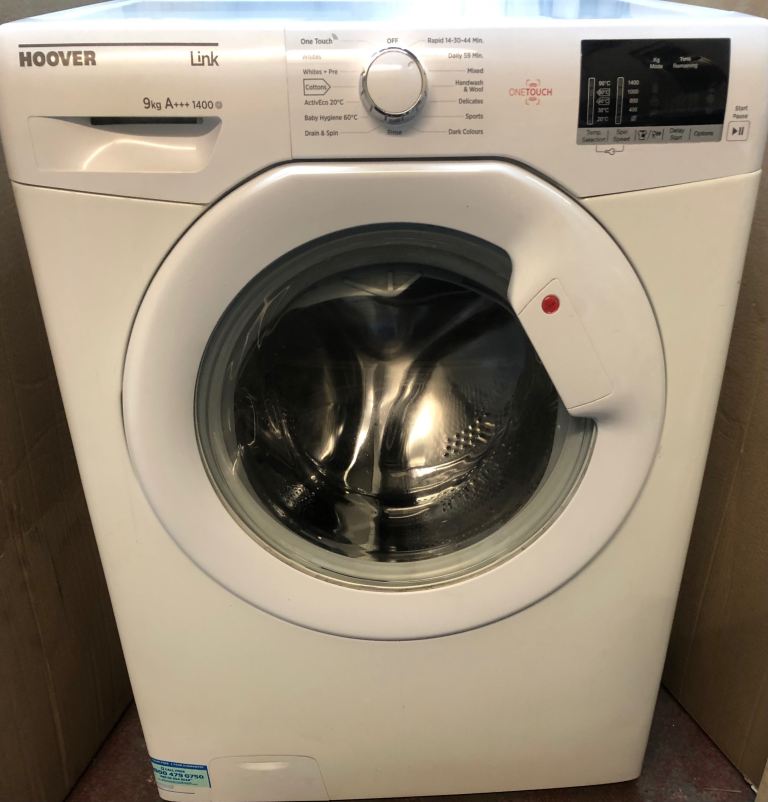 Hoover 9kg,1400 spin washing machine. Model HL149203-80 