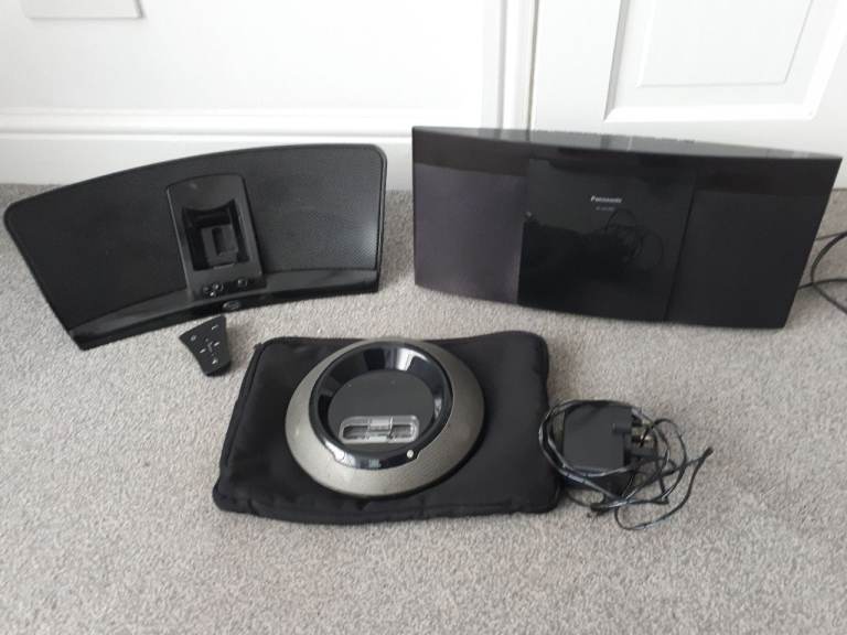Panasonic SCHC297 CD hifi and Kiplish Ipod dock speaker and JBL speaker