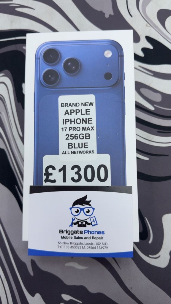 APPLE IPHONE 17 PRO MAX 256GB BLUE BRAND NEW SEALED ONE YEAR WARRANTY 