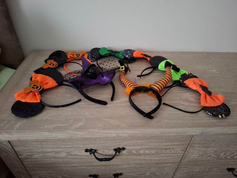 Bundle of Halloween Headbands – Various Designs, Good Condition