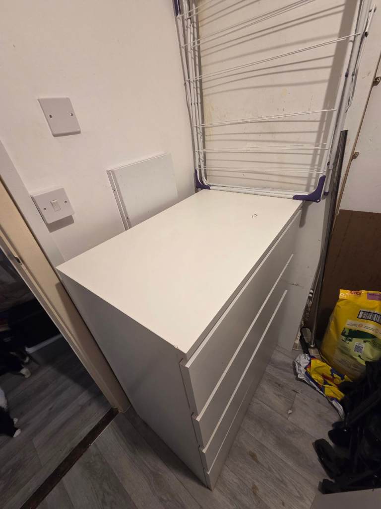 White ikea chest of draws