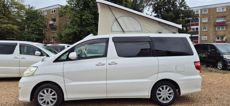 Toyota Alphard 4 Berth Campervan with Rear Conversion and Pop Top Roof