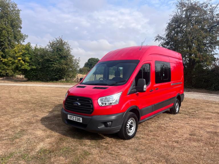 FORD TRANSIT CREW VAN 2.2 TDCi 125ps H3 L3 - 7 SEATS - EX MOD -  IN VGC - NO VAT