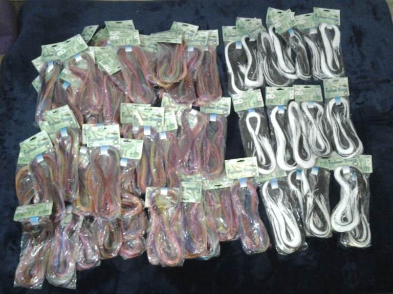 76 job lot bundle scoubi scooby scoubidou scoobies weaving fashion strings pack