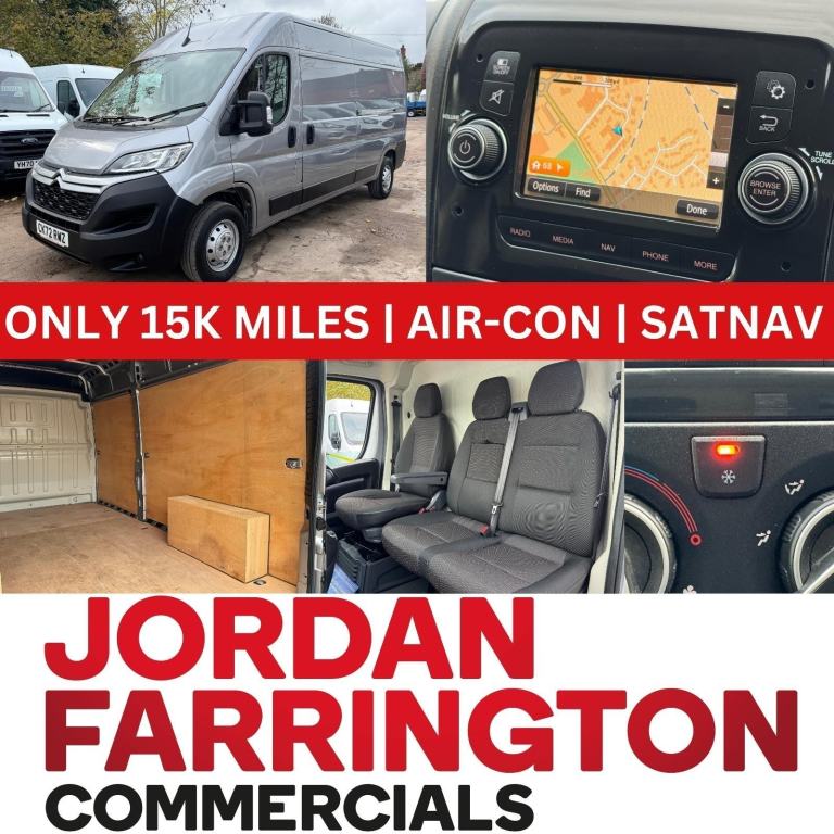 2022 72 reg CITROEN RELAY L3H2 ENTERPRISE PANEL VAN WITH AIR-CON 15,500 MILES