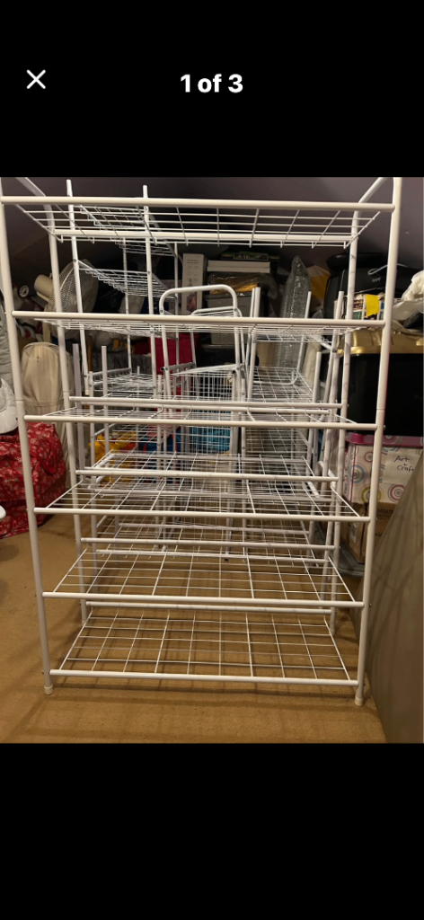 Metal shoe racks 