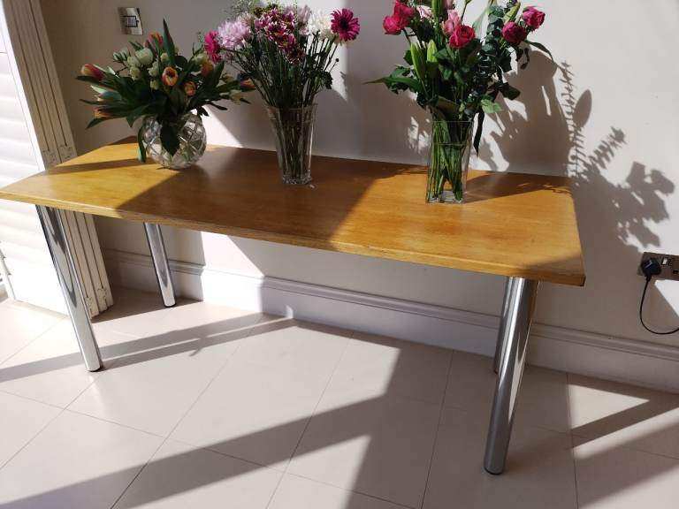 Wide desk or console or kitchen credenza