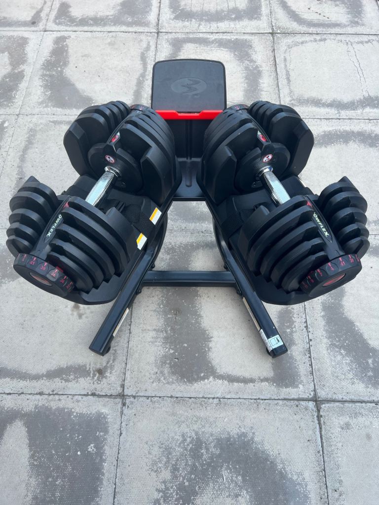 Bowlflex Adjustable Dumbells & Stand