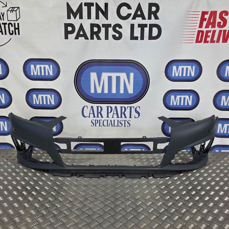 Front Bumper Skin for Audi A4 / S4 B9 2019-2020 Prefacelift S-Line