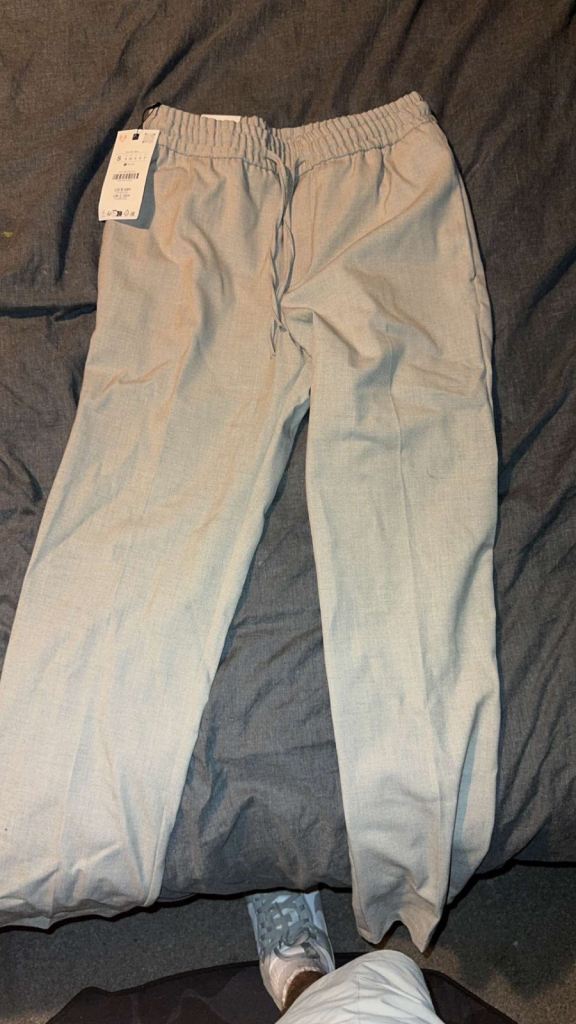New Zara Mens Grey Trousers - Size S