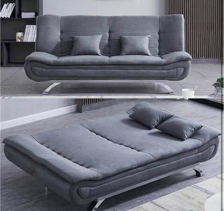 Modern Grey Fabric Sofa Bed – Used Once