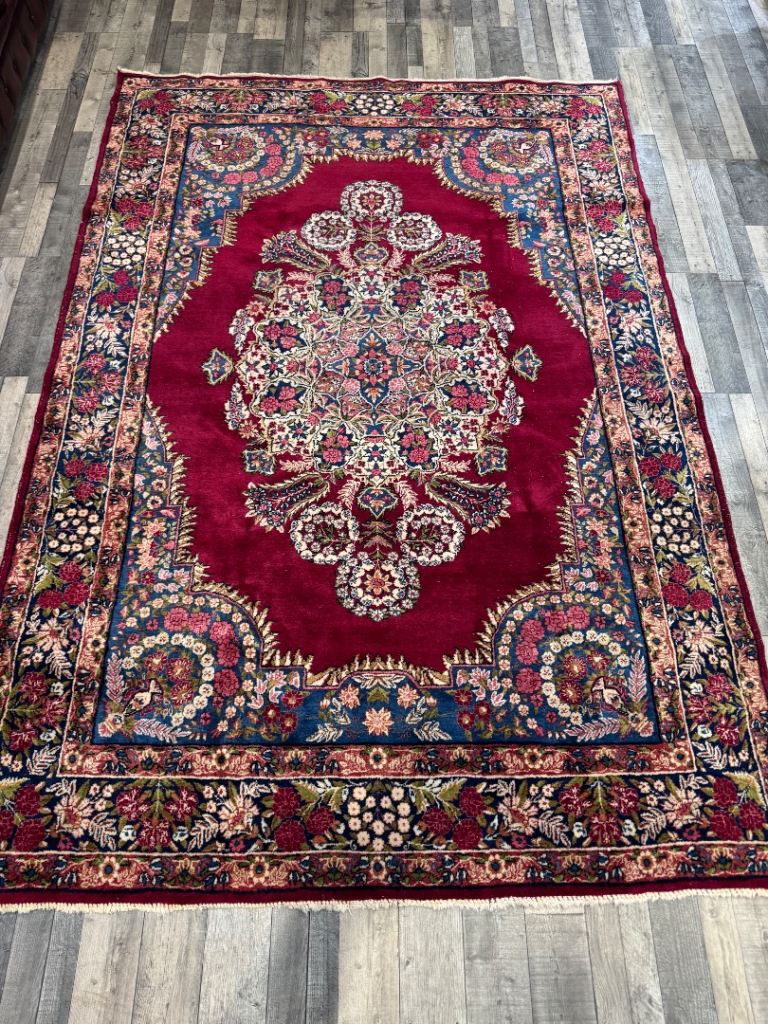 Large handmade Persian Kerman rug 300 x200 cm