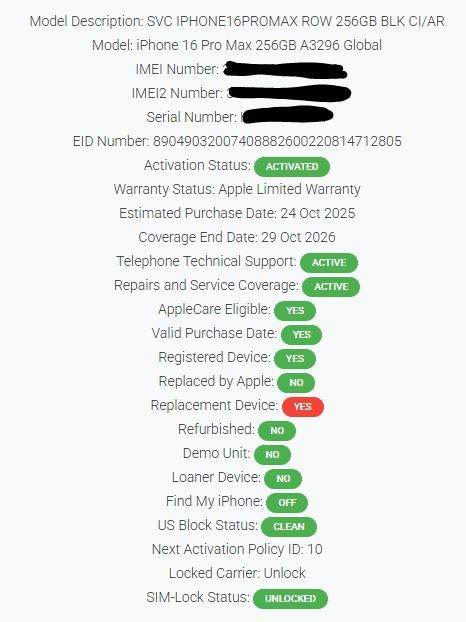 Iphone 16 Pro MAX, 100% Battery! 12 Months Warranty! (C386)