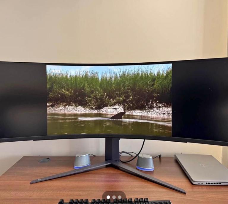 LG 49” Ultra Wide Curved Gaming Monitor - 49GR85DC-B