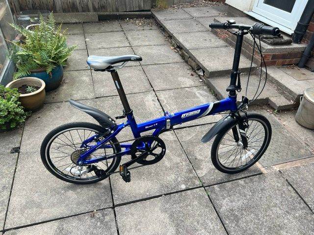 Oyama Folding Bike – Blue, Good Condition