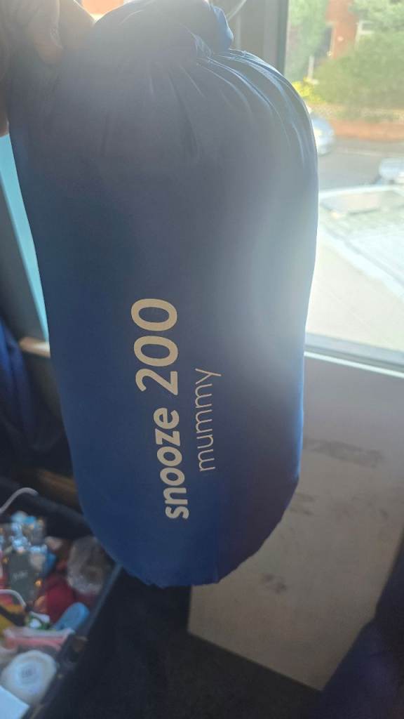 Snooze 200 Mummy Sleeping Bag - Blue, Good Condition