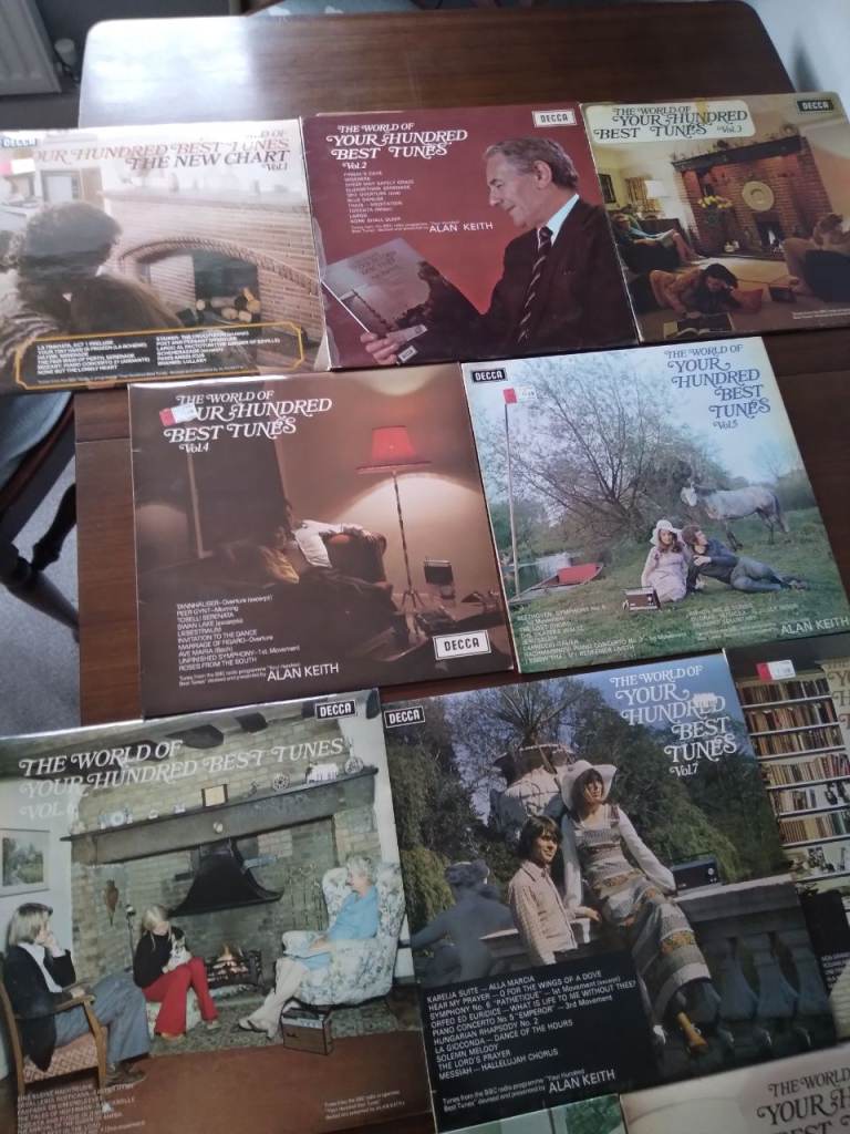 Vinyl record collection 