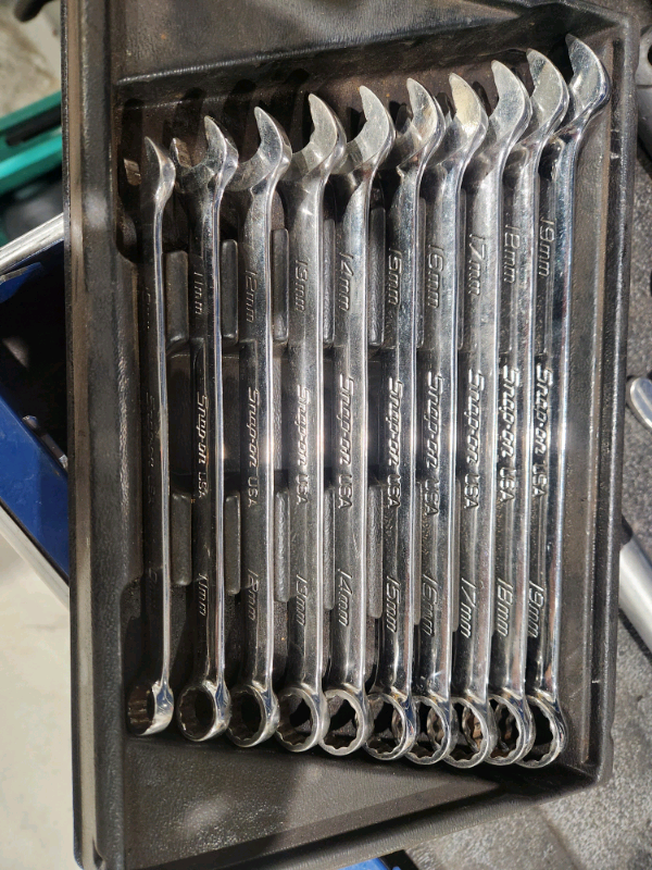 Snap On flank drive plus spanner set