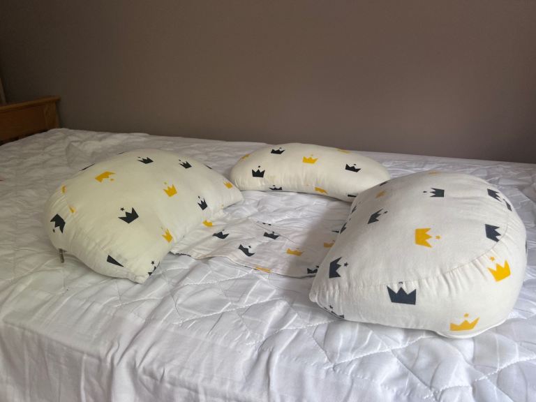 New Maternity Pregnancy Pillow with Crown Print