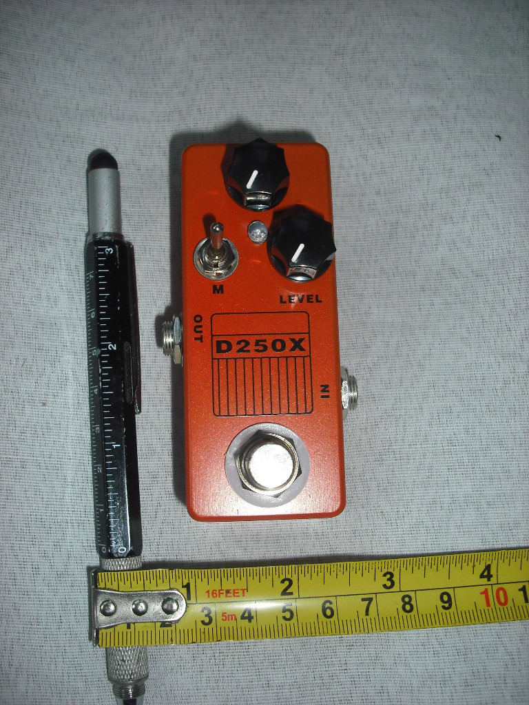 Mosky D250X overdrive preamp pedal Dod 250 clone mini distortion guitar MXR plus