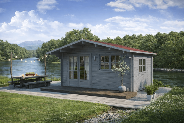 Garden Log Cabin Shed Monaco 4m x 3m 