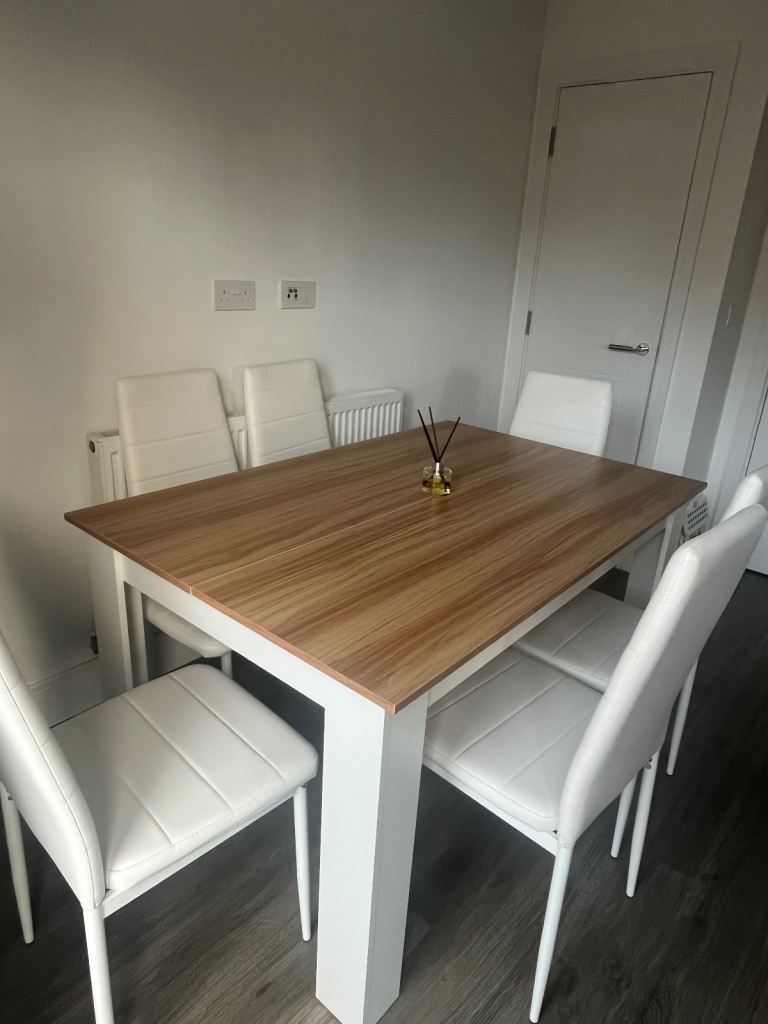 Dining Table Set with 6 Chairs