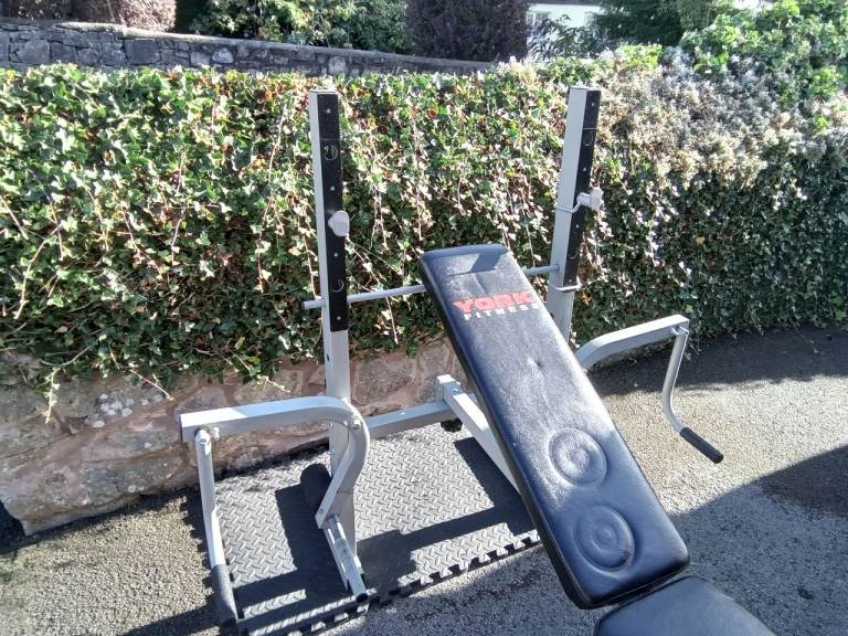 York Weight Bench with Butterfly and Lat Pull Down with Attachments