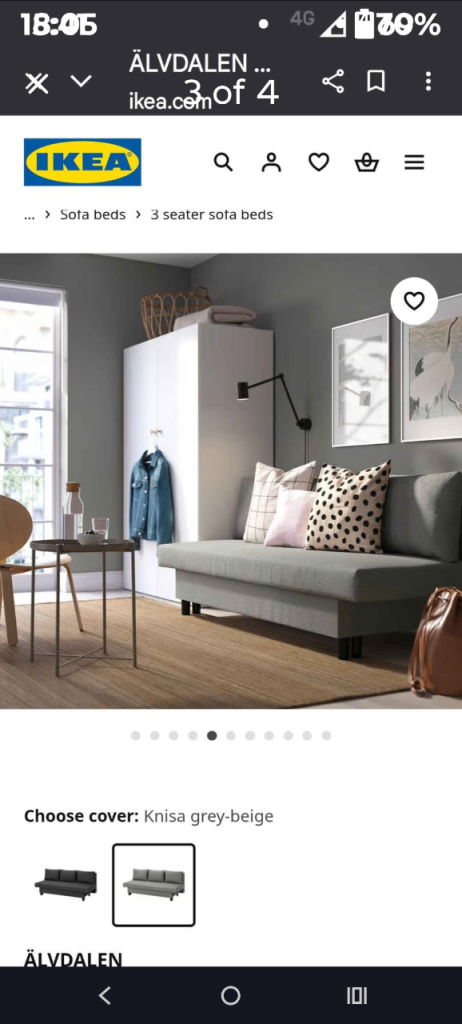 Brand new in unopened packaging IKEA sofa bed 