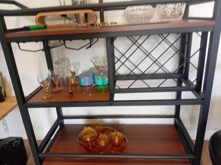 Heavy bar cart.