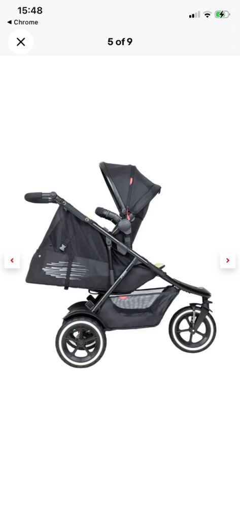 Phil & Teds Dash Single Buggy – Black, Good Condition