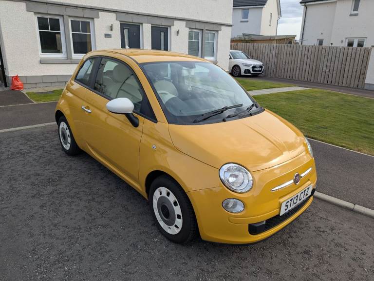 "Elton": Yellow Fiat 500 2013 For Sale