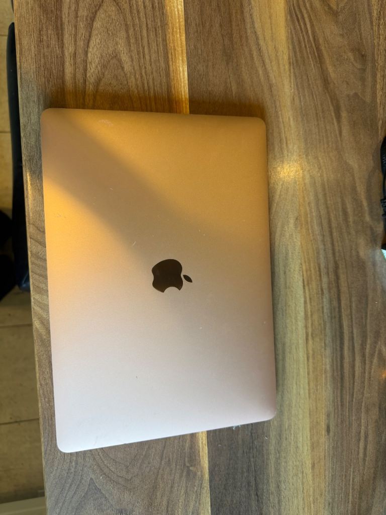 Apple MacBook Air Rose Gold – Good Working Condition, Minor Screen Damage