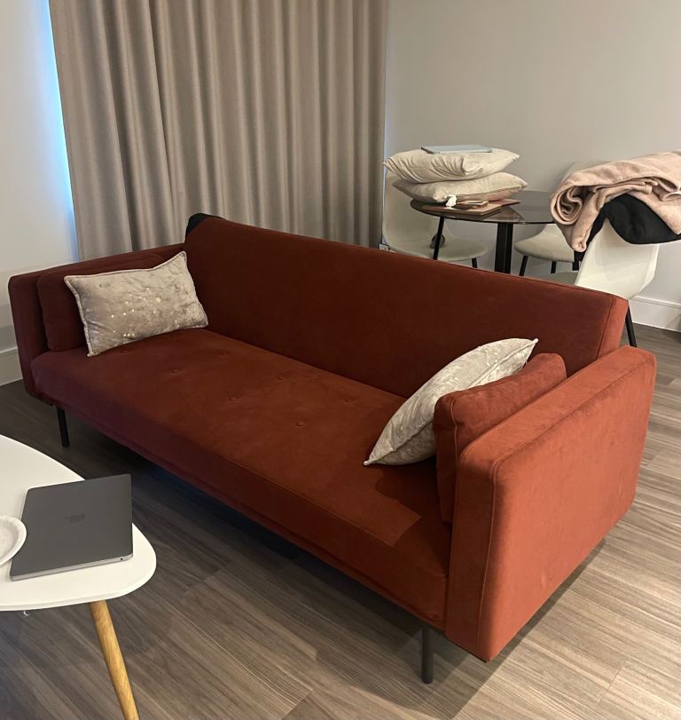 Dusk Click clack sofa bed- Rust