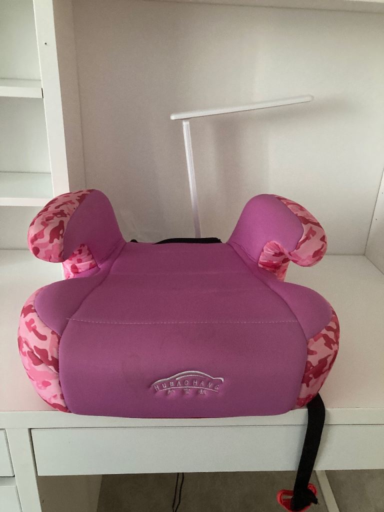 Pink Booster Car Seat - Good Condition