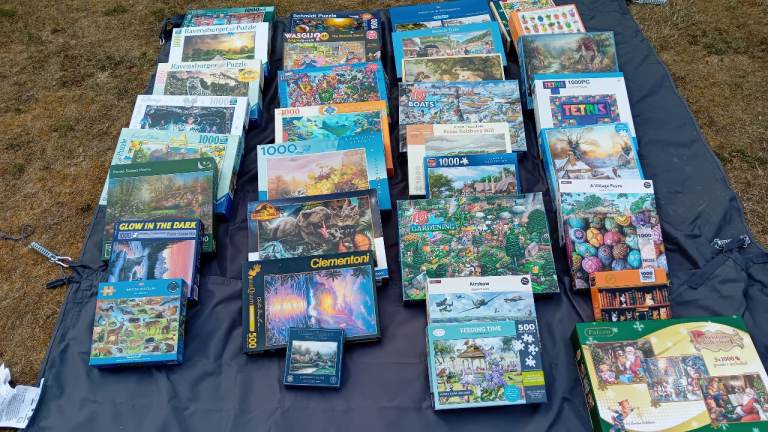 Large Bundle of Jigsaw Puzzles - Various Piece Counts, Good Condition