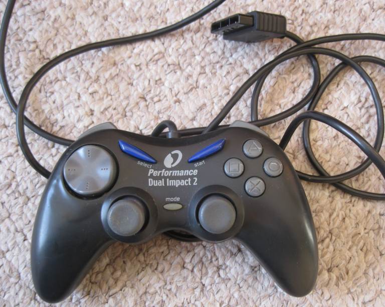 Performance Dual Impact 2 - Playstation - Black Controller